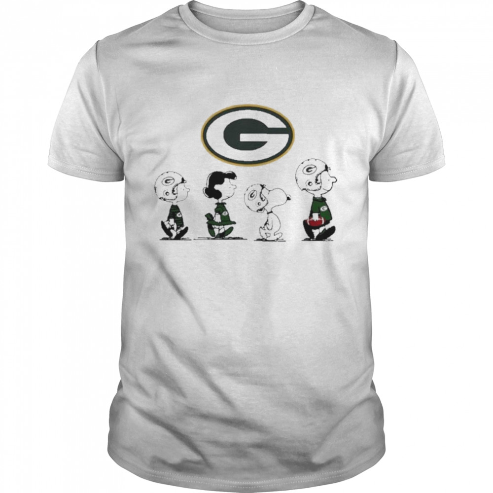 The Peanuts Play Rugby Green Bay Packer  Classic Men's T-shirt