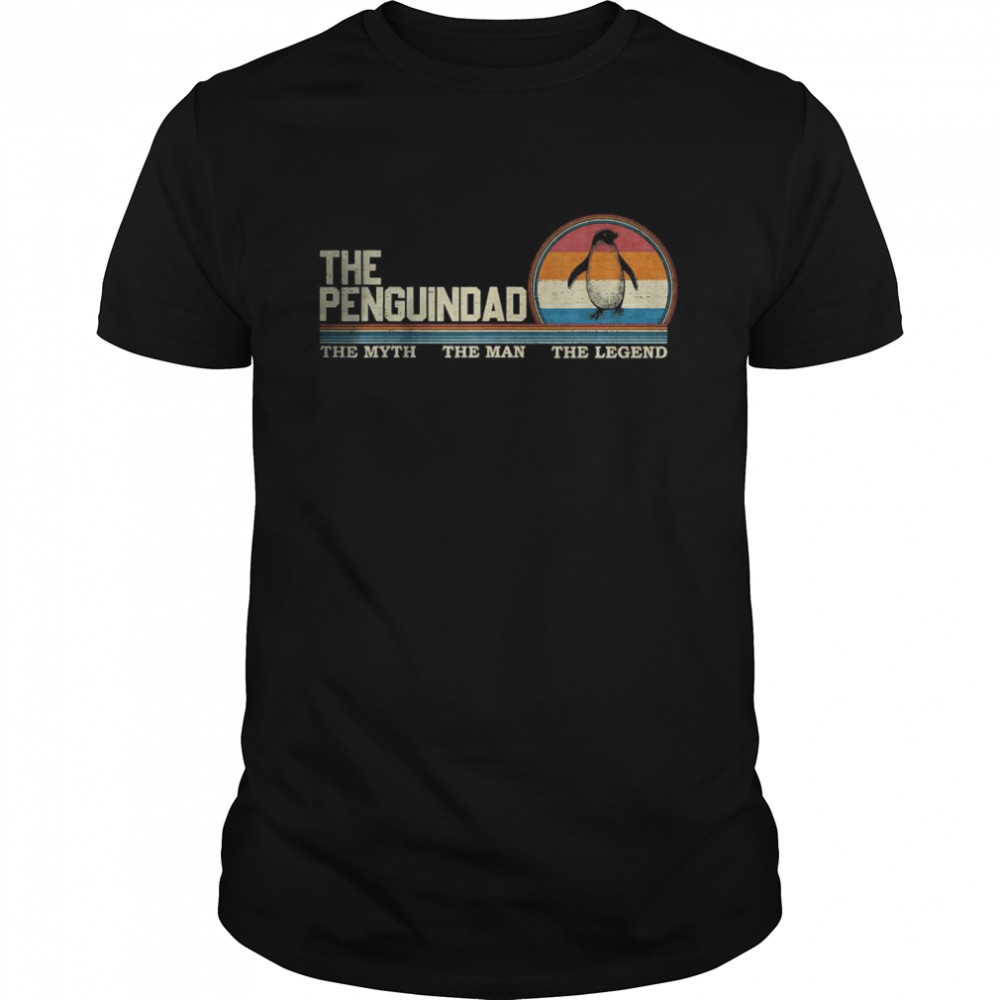 Retro The PenguinDad The Myth The Man The Legend T- Classic Men's T-shirt