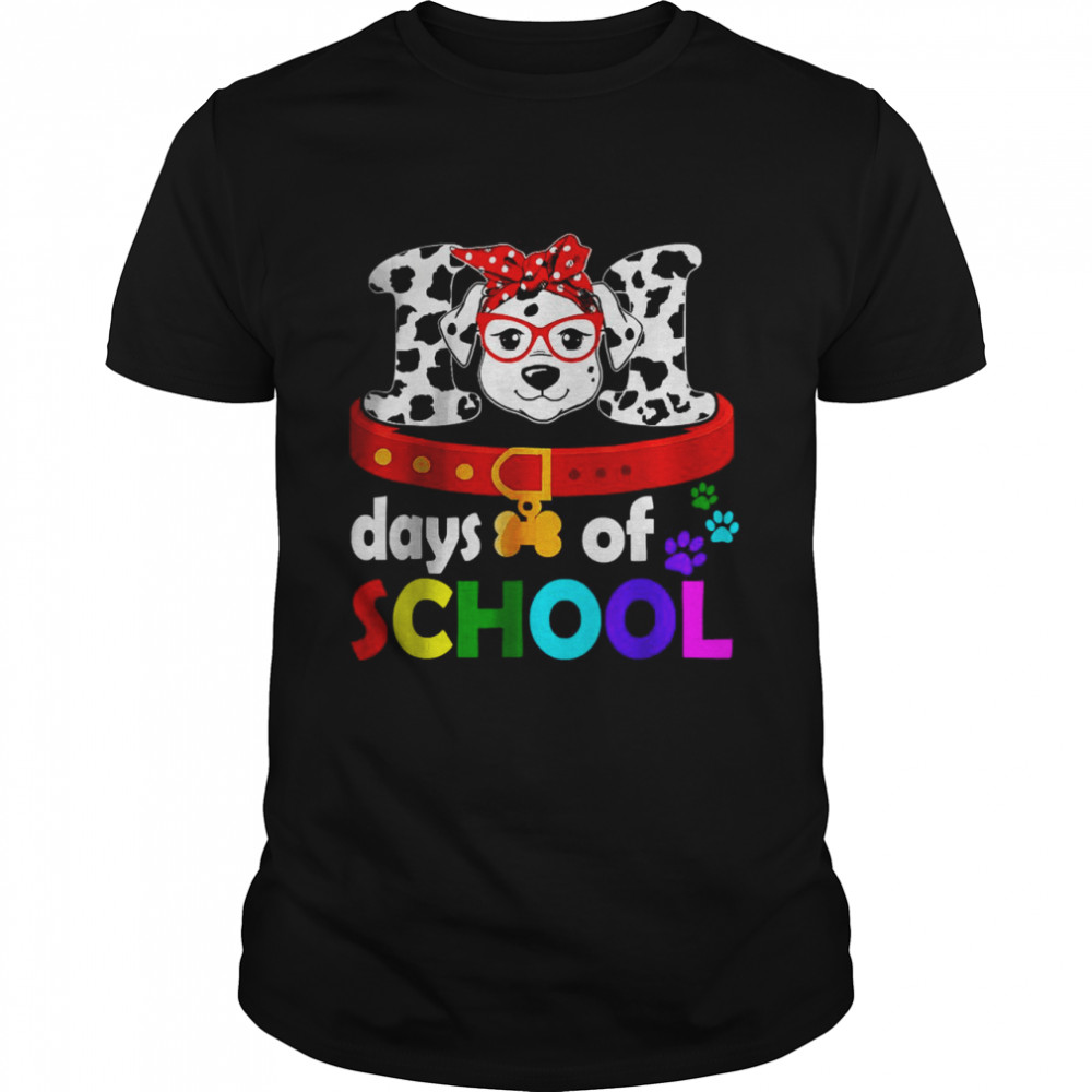 101 Days Smarter Dog  100 Days Of School Teacher Kids  Classic Men's T-shirt