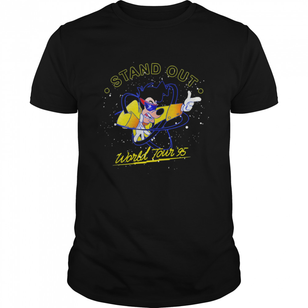 Disney A Goofy Movie Powerline Stand Out World Tour 95 Toddler  Classic Men's T-shirt