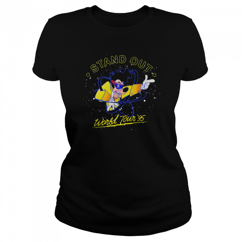 Disney A Goofy Movie Powerline Stand Out World Tour 95 Toddler  Classic Women's T-shirt