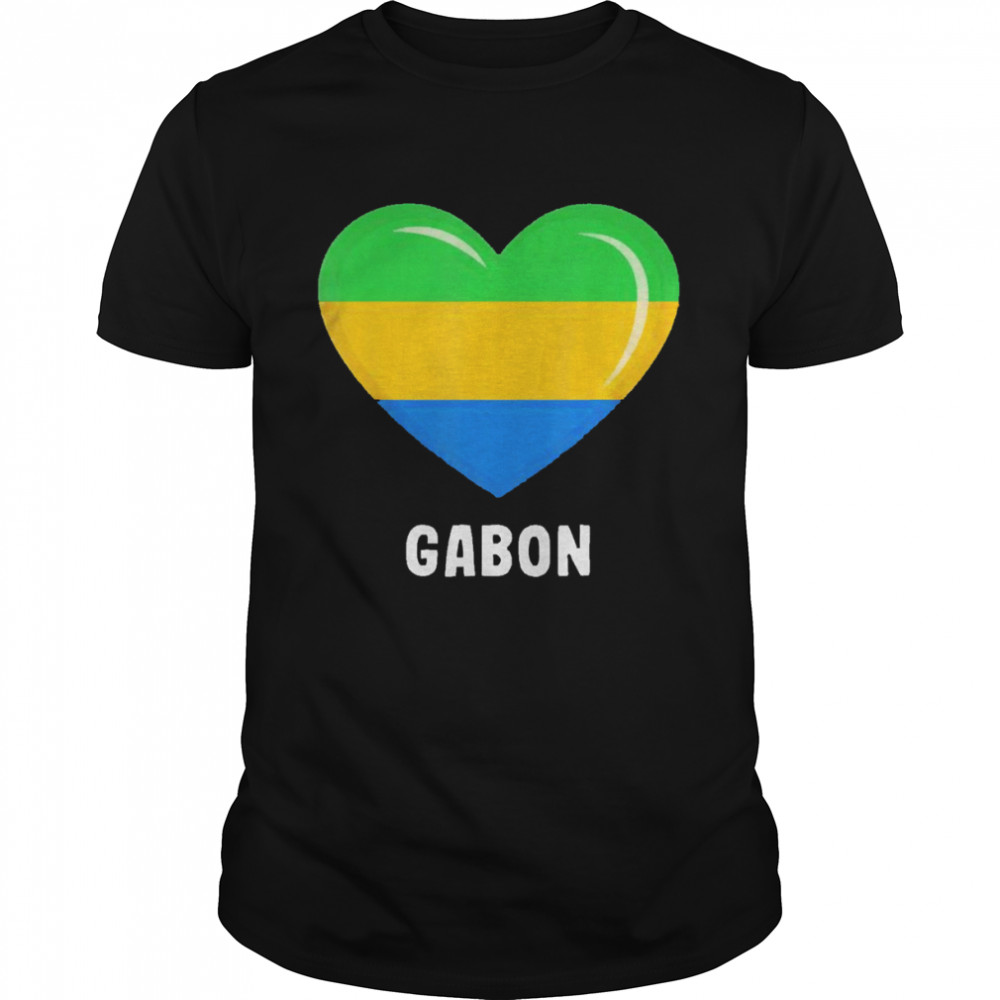 Gabonese Gabon Flag  Classic Men's T-shirt