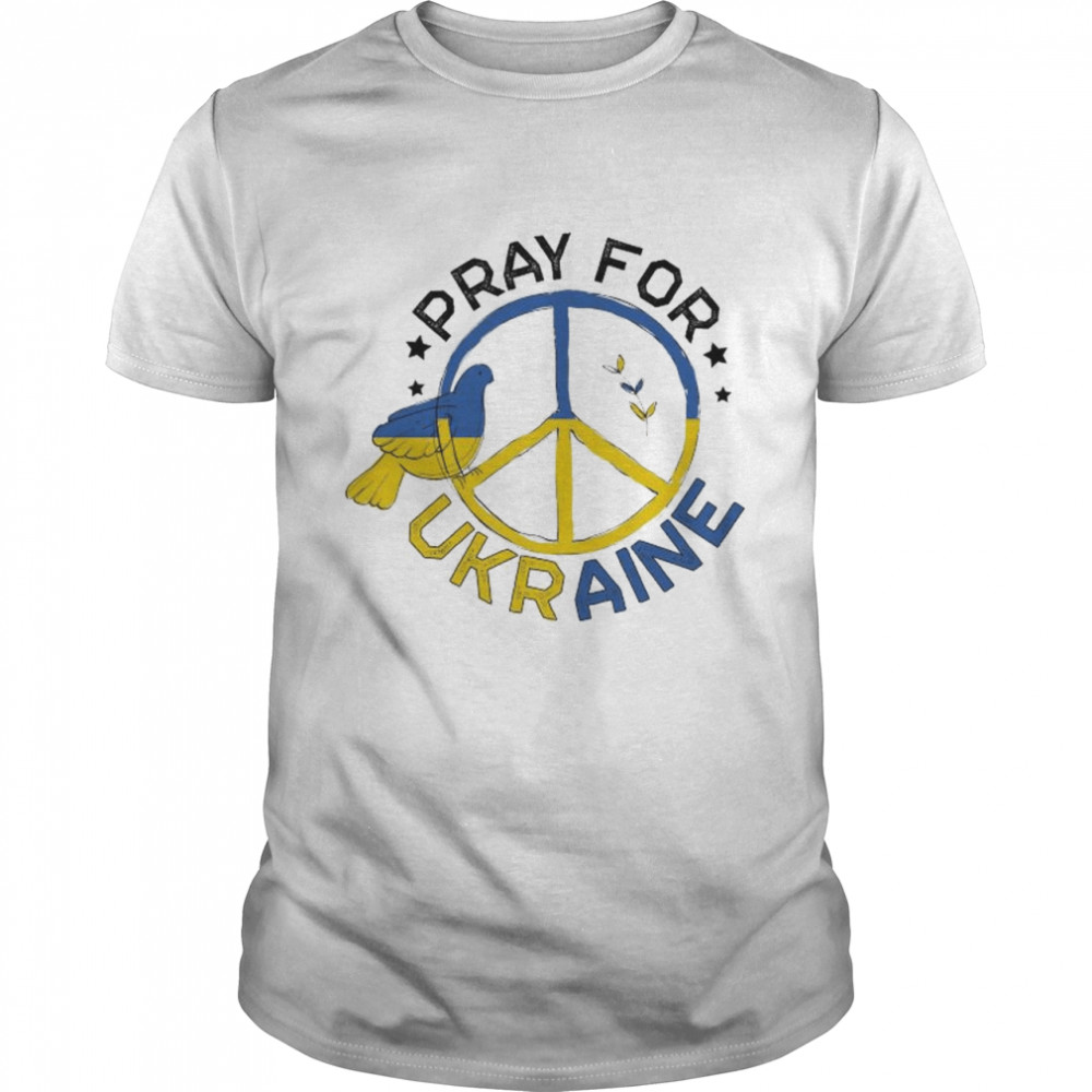 Pray For Ukraine Free Stop War T- Classic Men's T-shirt