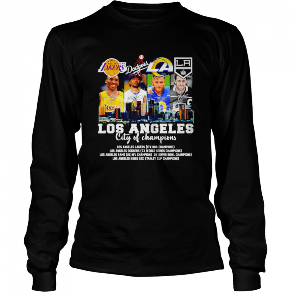 Los Angeles Dodgers Rams Lakers Kings signatures shirt - Dalatshirt