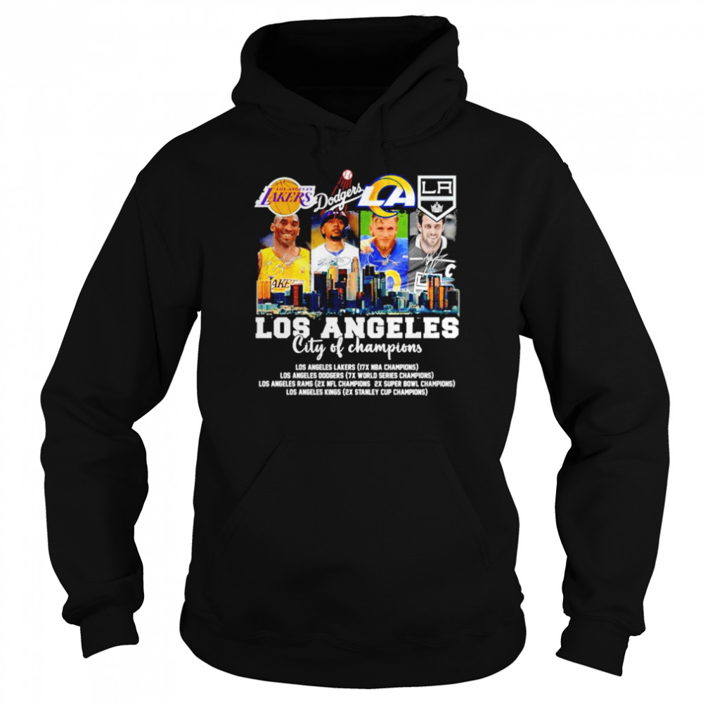 Los Angeles Dodgers Rams Lakers Kings signatures shirt - Dalatshirt