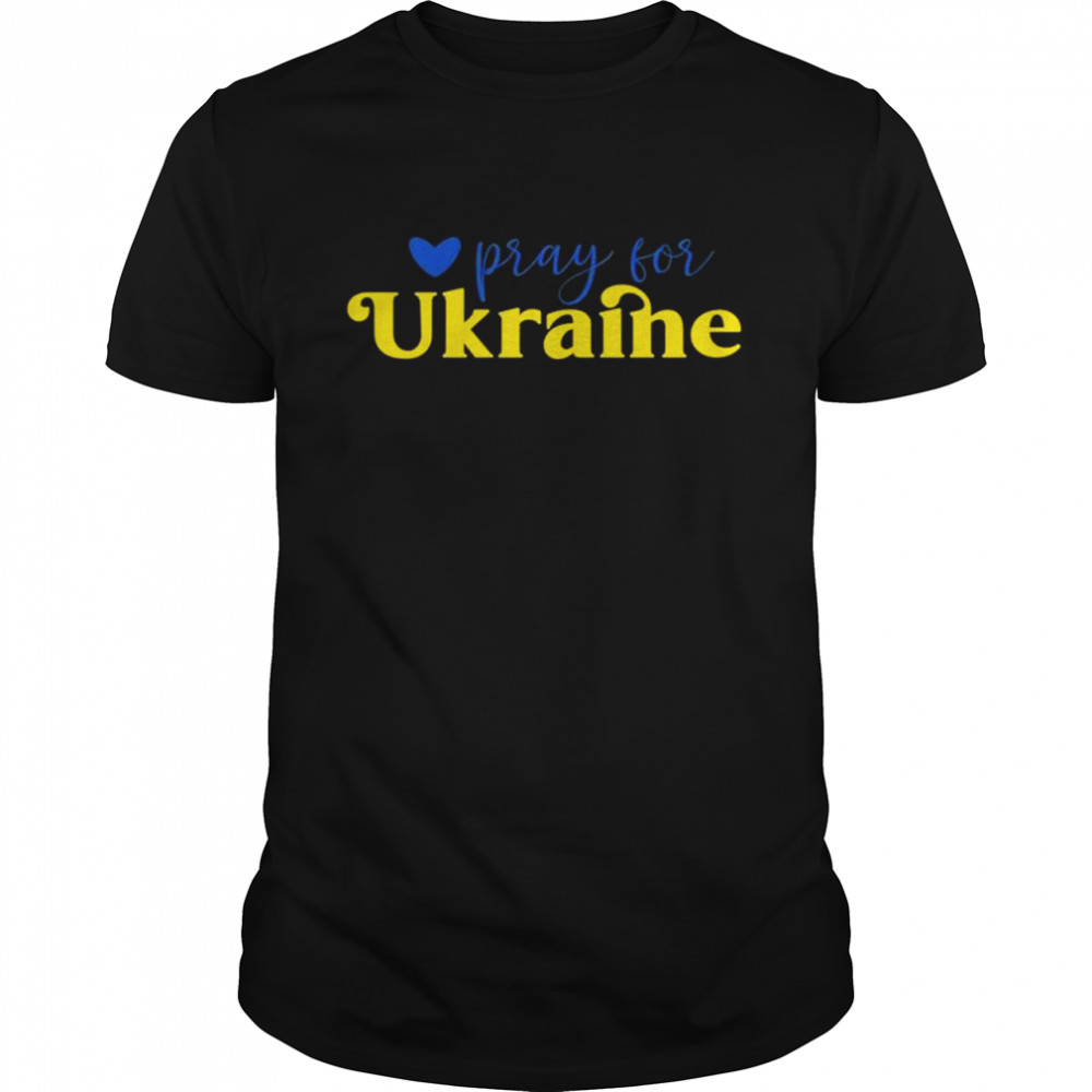 Pray for Ukraine No War Pray  Classic Men's T-shirt