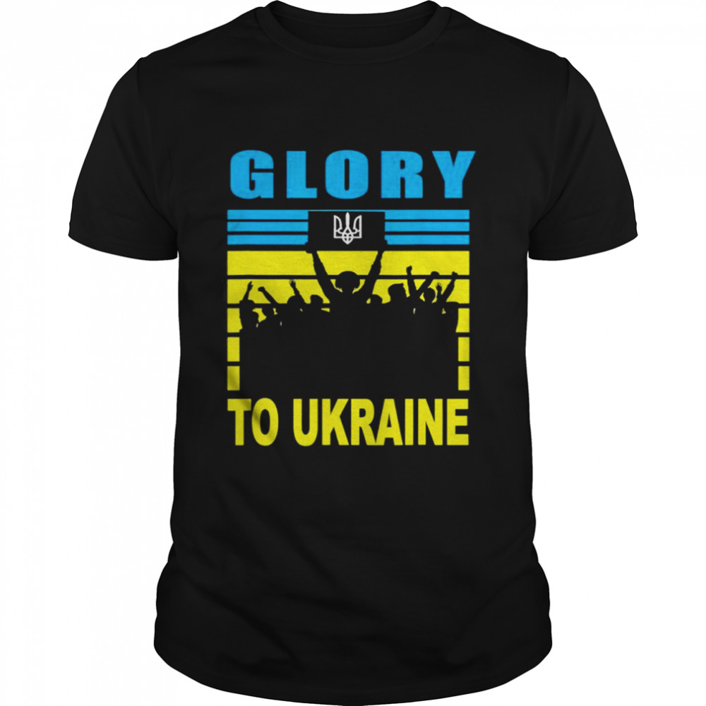Glory To Ukraine I Stand With Ukraine Ukrainian Freedom Free Ukraine shirt Classic Men's T-shirt