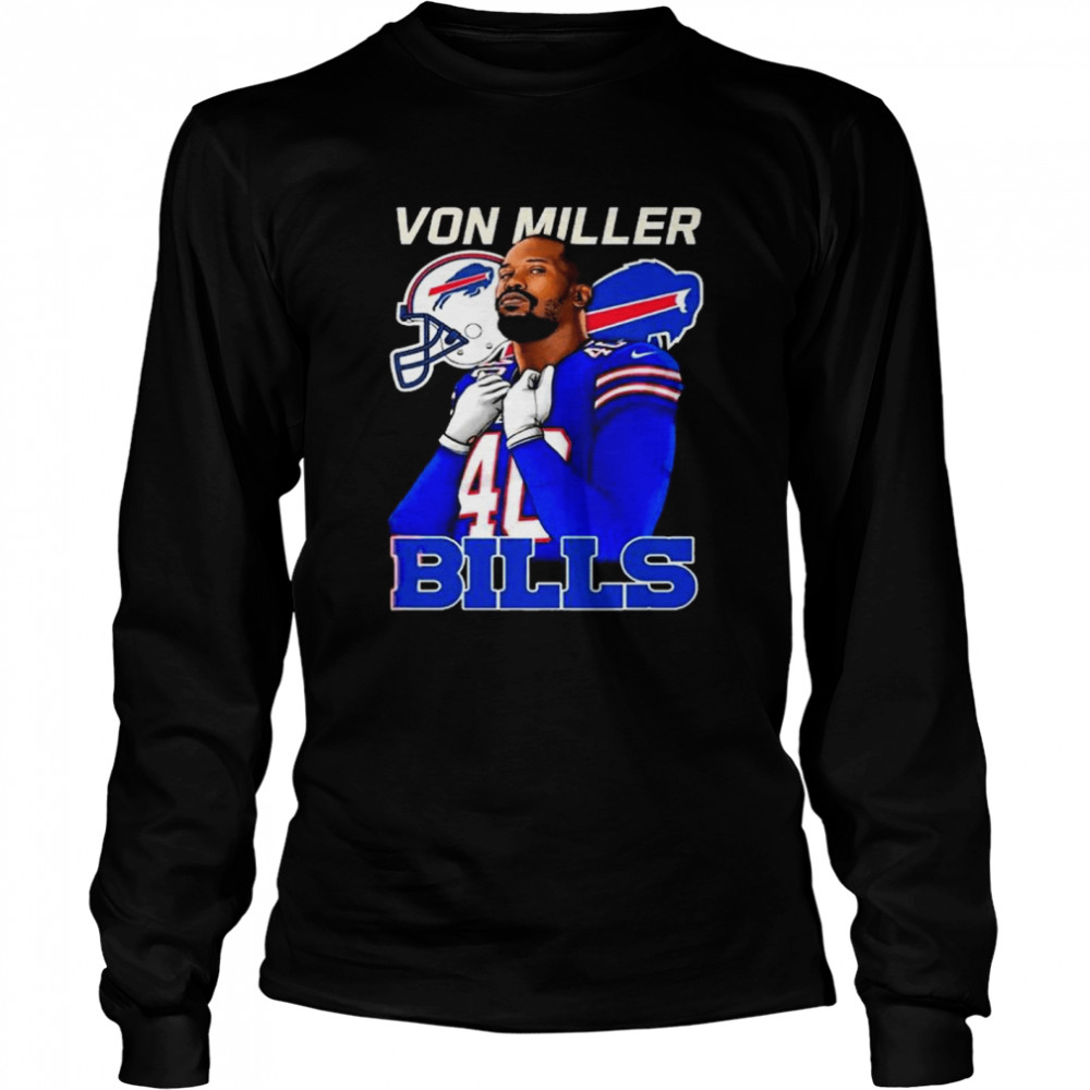 LeveledUpLabels Von Miller Time T-Shirt / Adult Buffalo Football Shirt / Bills Mafia Gift