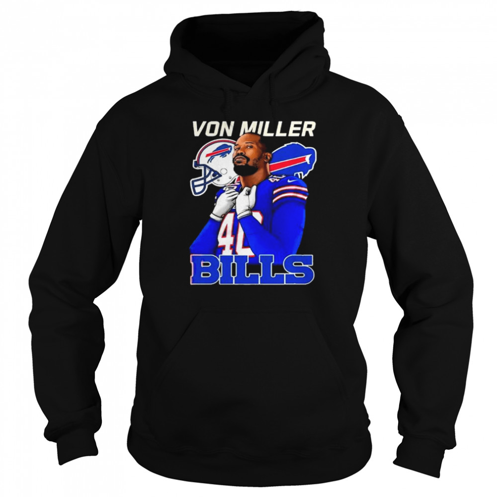 LeveledUpLabels Von Miller Time T-Shirt / Adult Buffalo Football Shirt / Bills Mafia Gift