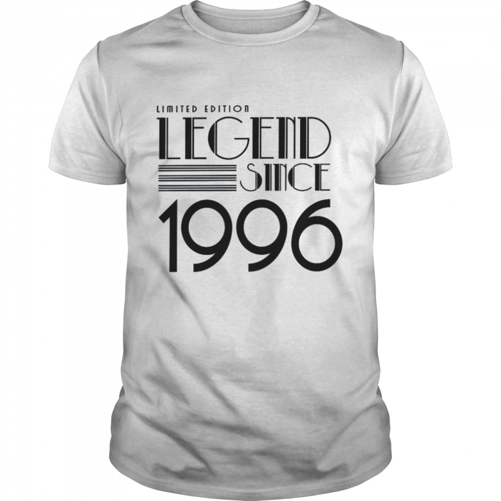 Legend Since 1996 Vintage Noir Edition 26th Birthday Shirt