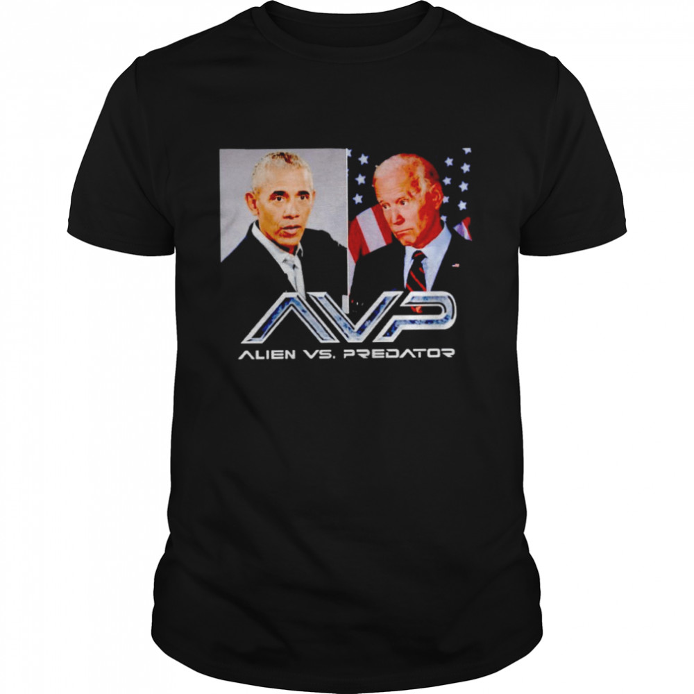 Obama and Biden alien vs predator shirt