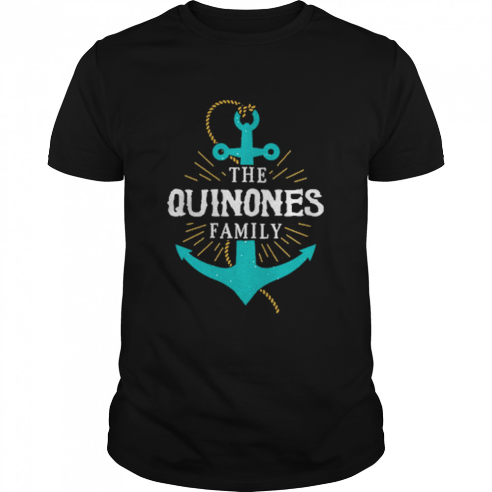 The Quinones Family Anchor Last Name Surname Reunion  Classic Men's T-shirt