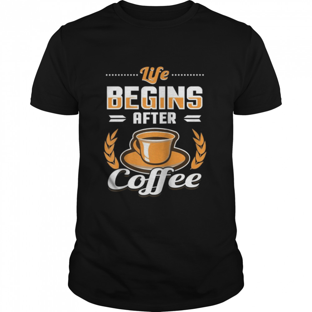 Das Leben beginnt nach dem Kaffee Raglan  Classic Men's T-shirt