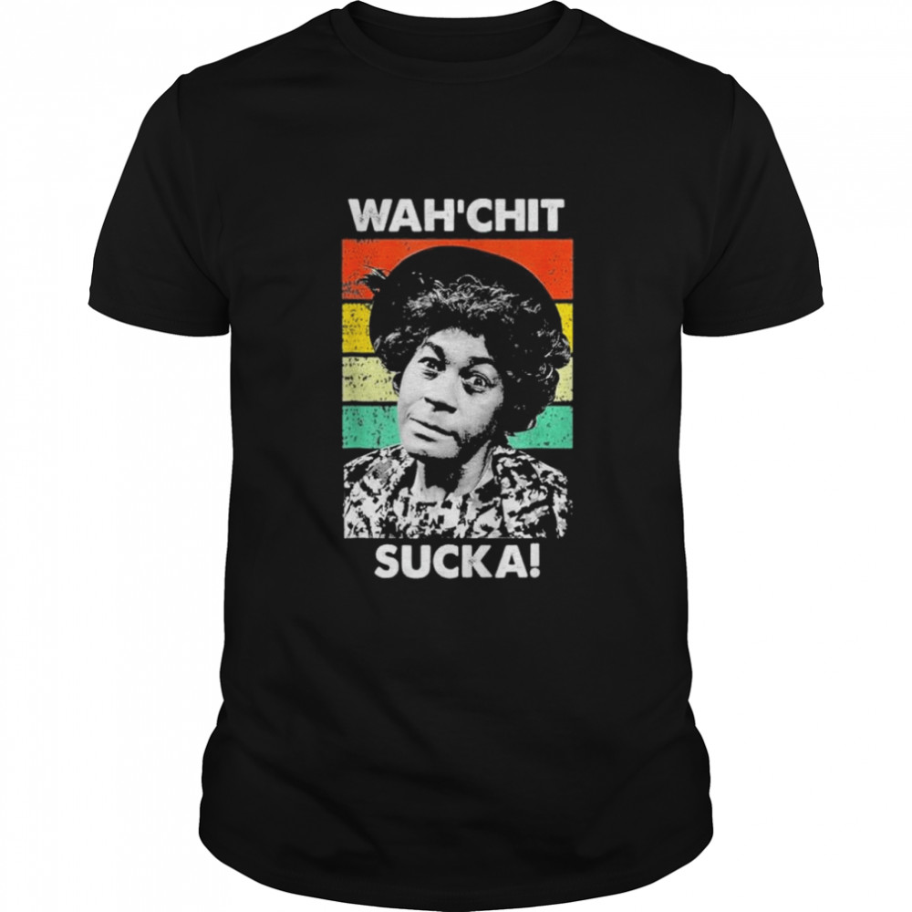Vintage wahchit sucka watch it sucka son in sanford city meme shirt Classic Men's T-shirt