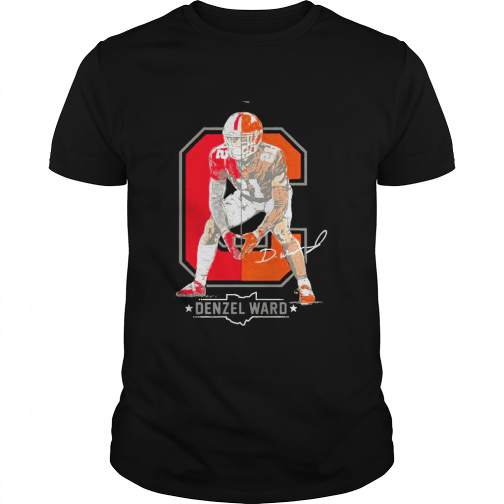 denzel Ward Columbus To Cleveland Browns and Ohio State Buckeyes shirt Classic Men's T-shirt