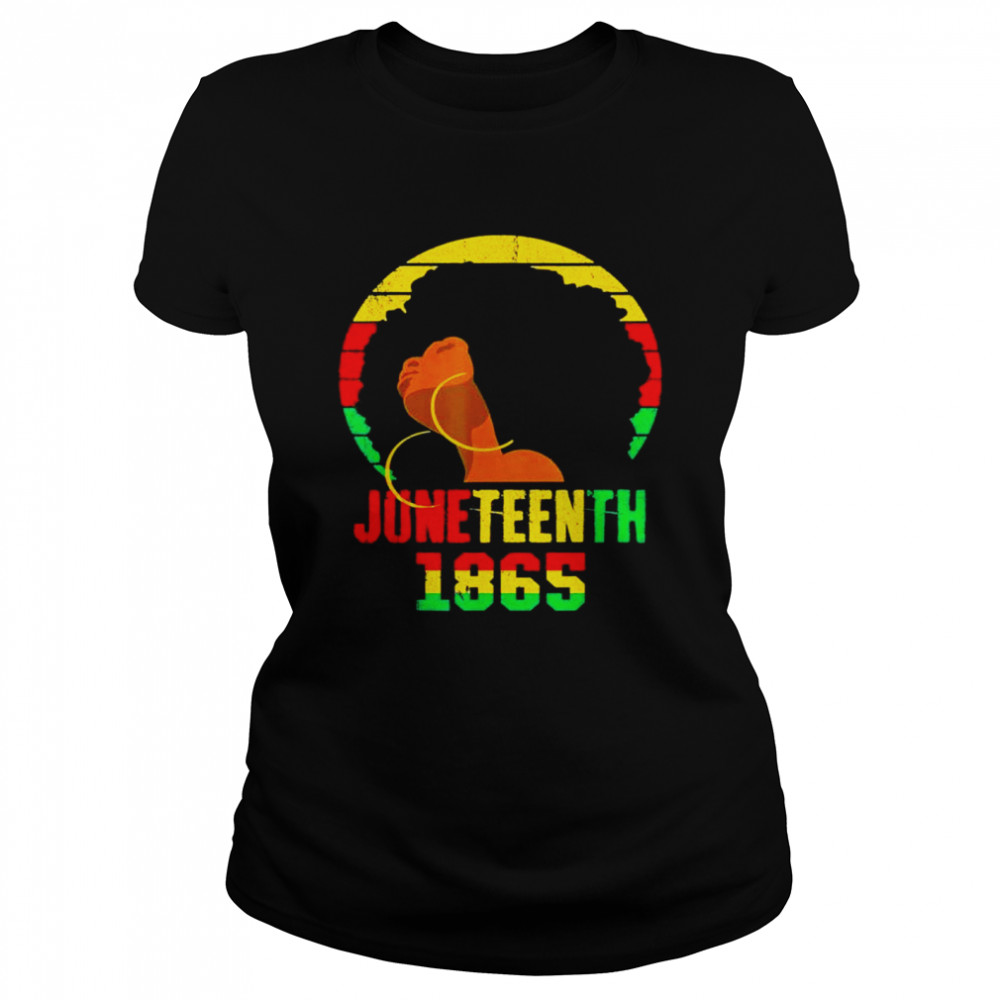 1865 juneteenth celebrate african American freedom day women shirt Classic Women's T-shirt