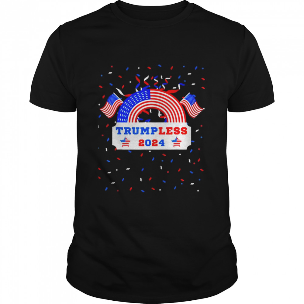 4th july 2022 patriotic proBiden antiTrump trumpless 2024 shirt Classic Men's T-shirt