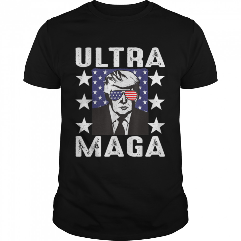 Anti Joe Biden Ultra Maga Proud Ultra-Maga Vintage Retro T-Shirt B0B18GH8WR