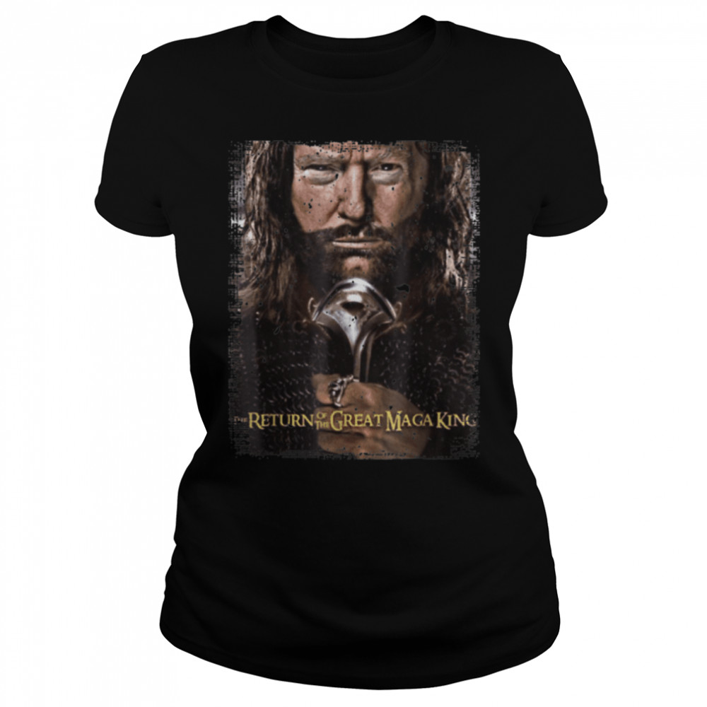 Anti Joe Biden Ultra Maga The Return Of The Great Maga King T- B0B185QBJ8 Classic Women's T-shirt