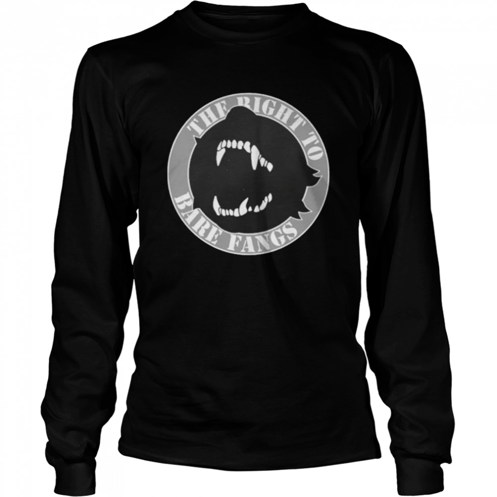 Crowdmade merch the right to bare fangs shirt Long Sleeved T-shirt
