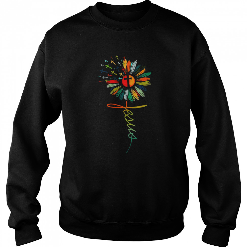 Flower Jesus  Unisex Sweatshirt
