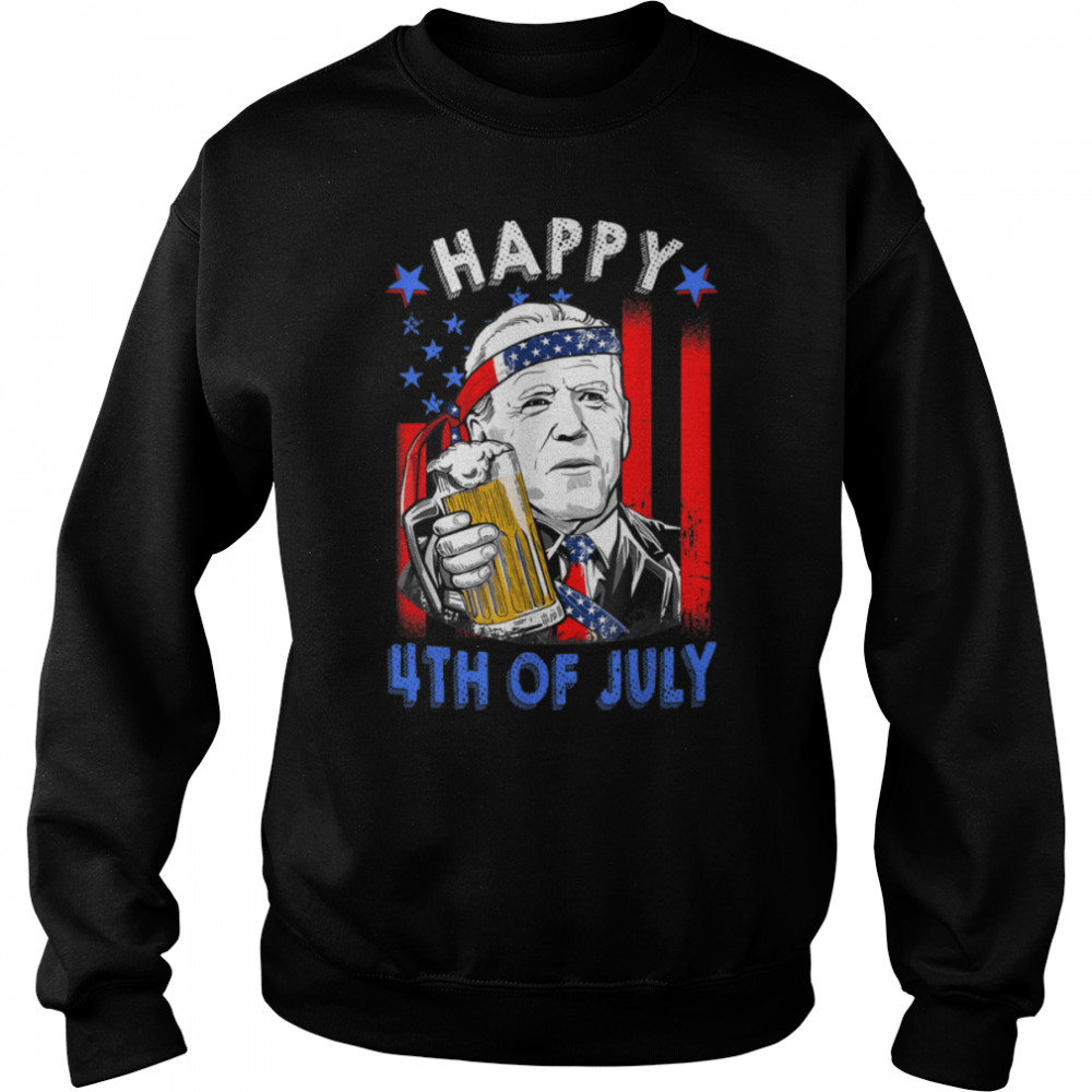 Happy 4th Of July Funny Joe Biden Confused 4th Of July T- B0B183VWY5 Unisex Sweatshirt