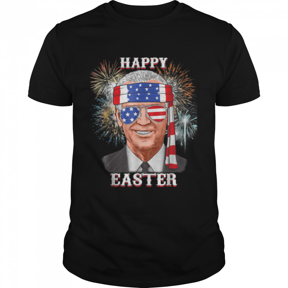 Happy Easter Confused Joe Biden 4th Of July Funny T- B0B1878YCX Classic Men's T-shirt