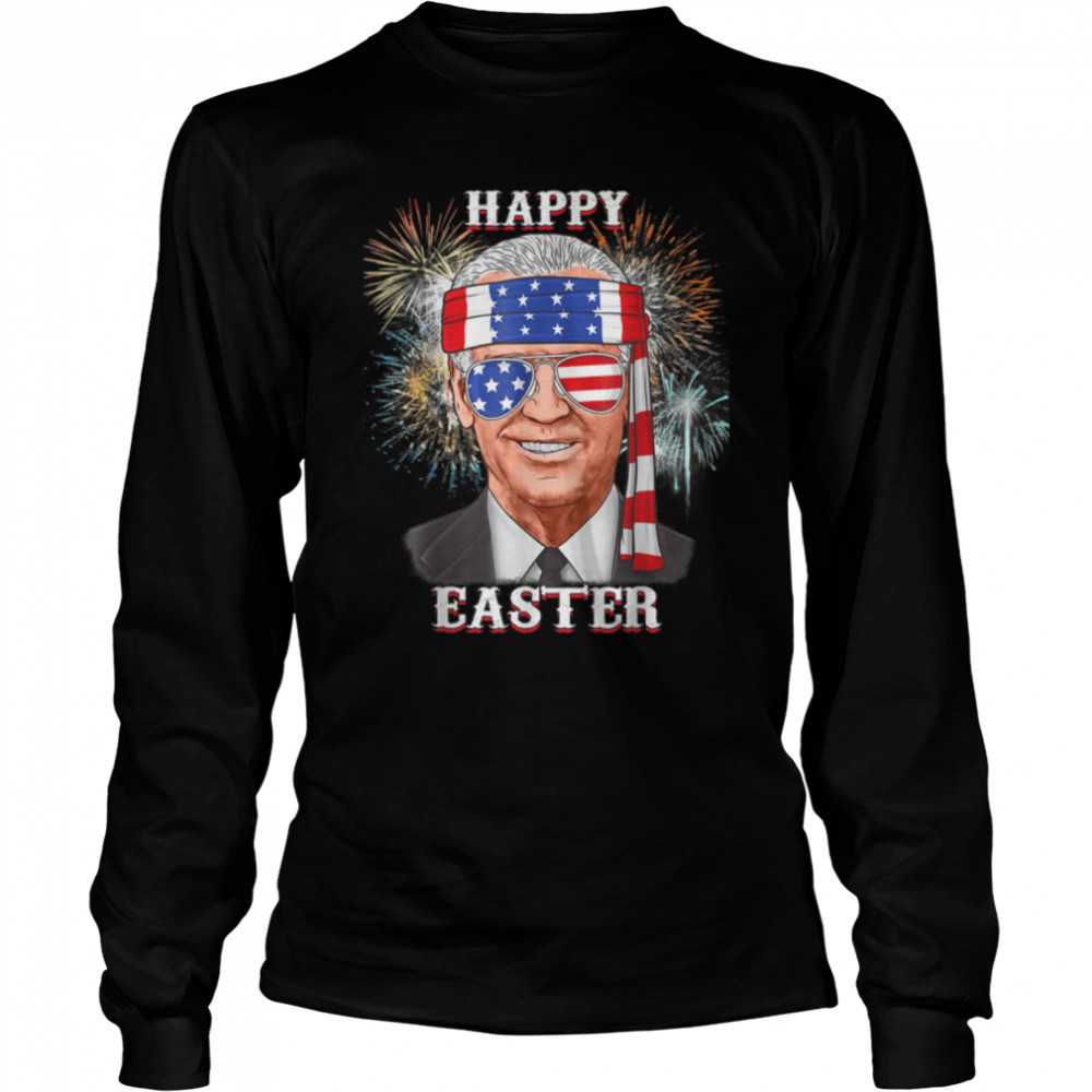 Happy Easter Confused Joe Biden 4th Of July Funny T- B0B1878YCX Long Sleeved T-shirt
