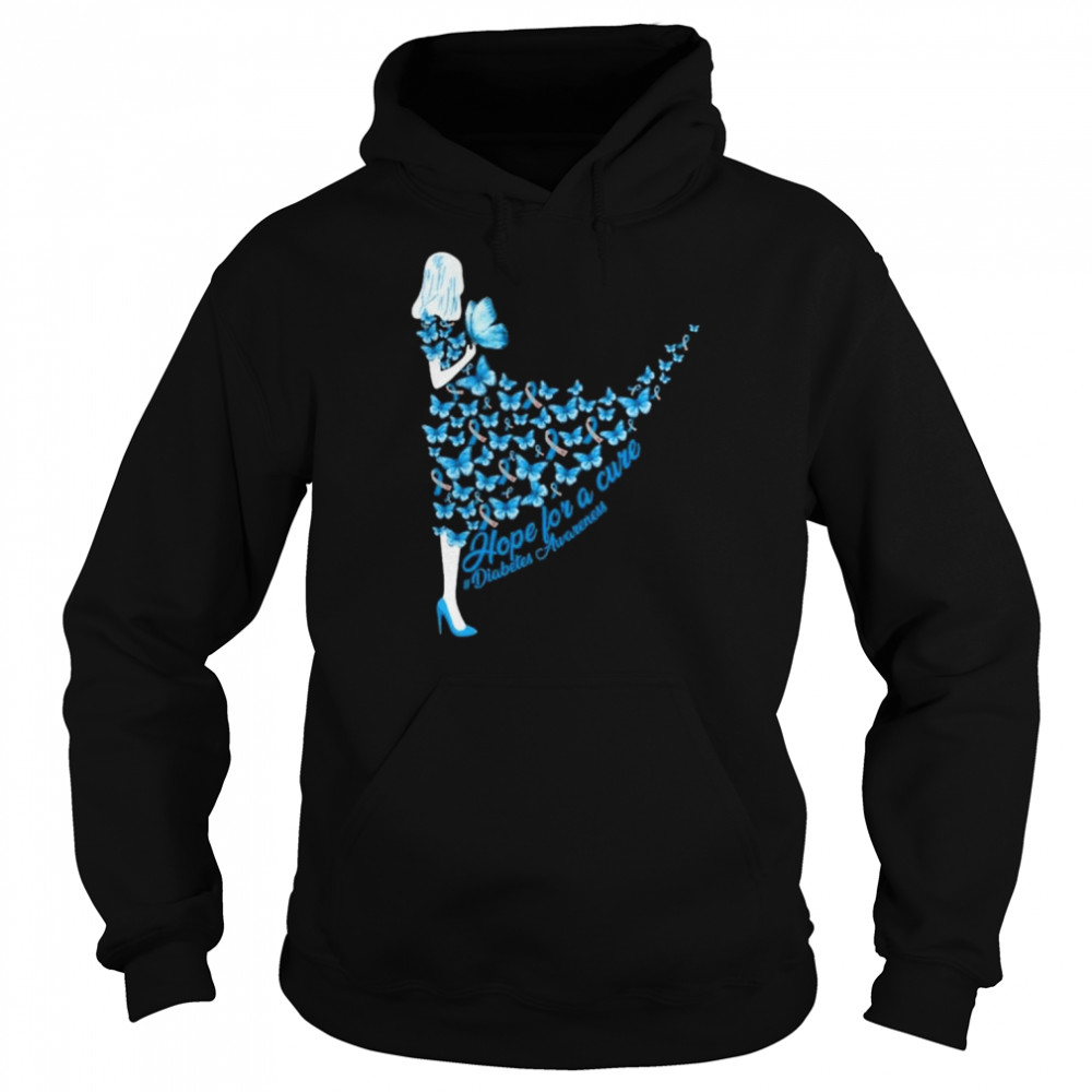 Hope for a cure diabetes awareness shirt Unisex Hoodie