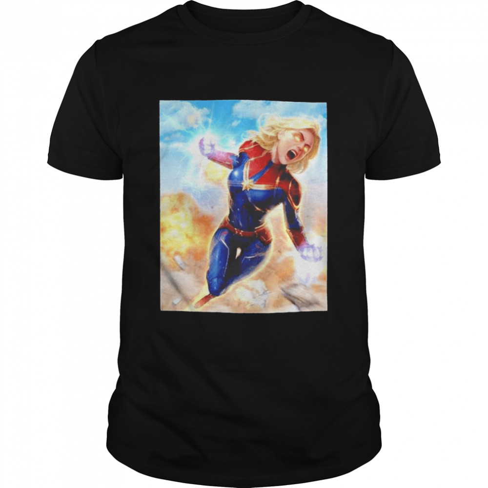 Illustration Captain Marvel T-shirt