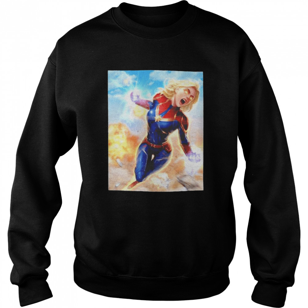 Illustration Captain Marvel T-shirt Unisex Sweatshirt