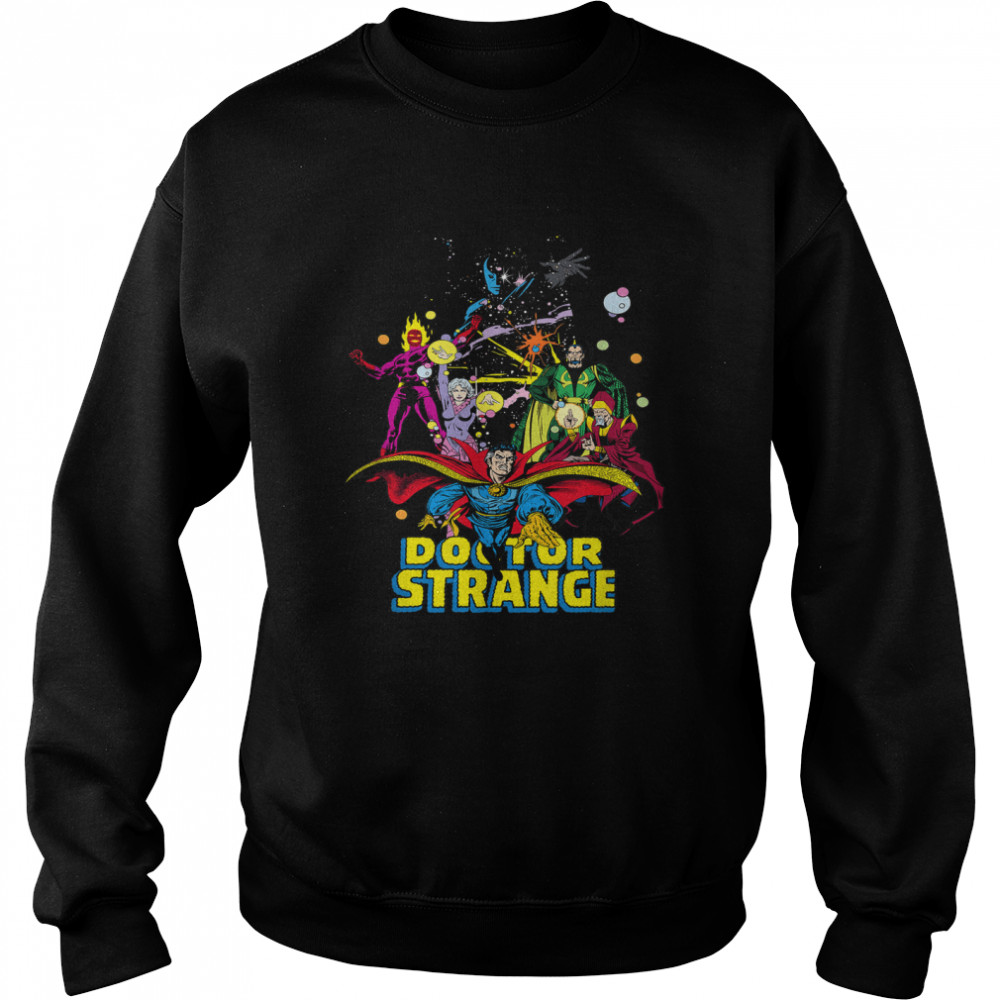 Marvel Doctor Strange Classic Comic Scene Graphic T- Unisex Sweatshirt