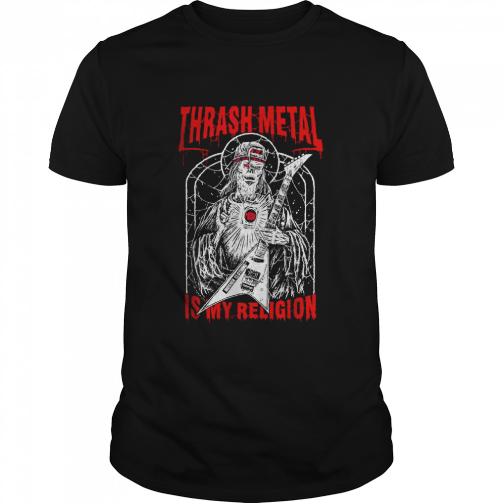 Mens Thrash Metal is My Religion T-Shirt