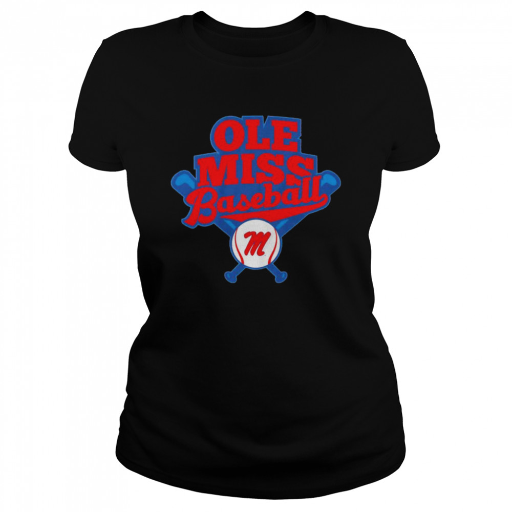 Ole Miss Rebels baseball shirt Classic Women's T-shirt