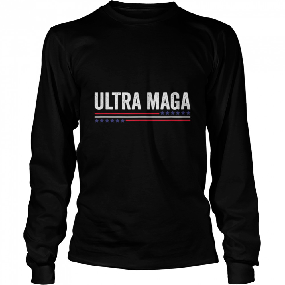 Ultra Maga Anti Joe Biden Retro T- B0B186KRHT Long Sleeved T-shirt