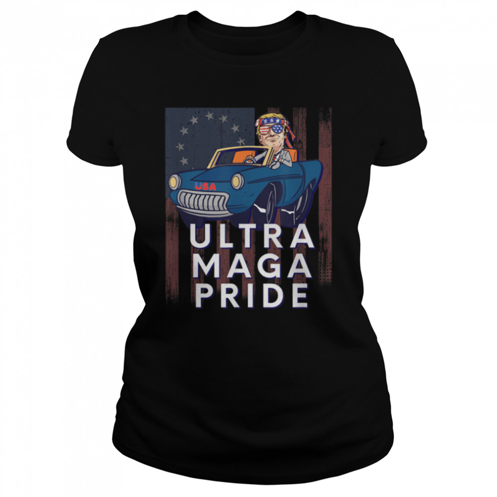 Ultra Maga Donald Trump Joe Biden Republican America Funny T- B0B18HGX6J Classic Women's T-shirt