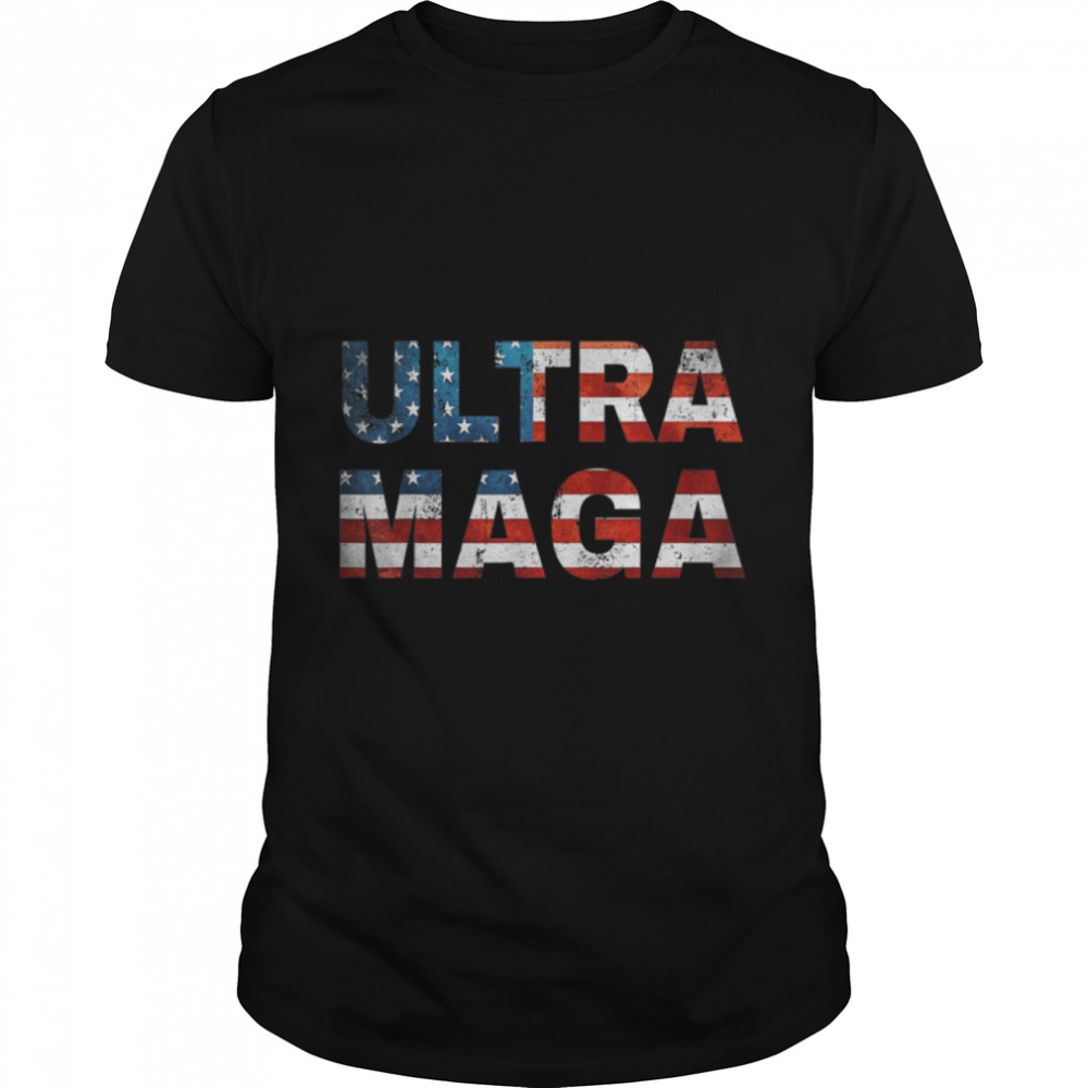 Ultra Maga Donald Trump Joe Biden Republican America T- B0B189M9Q4 Classic Men's T-shirt