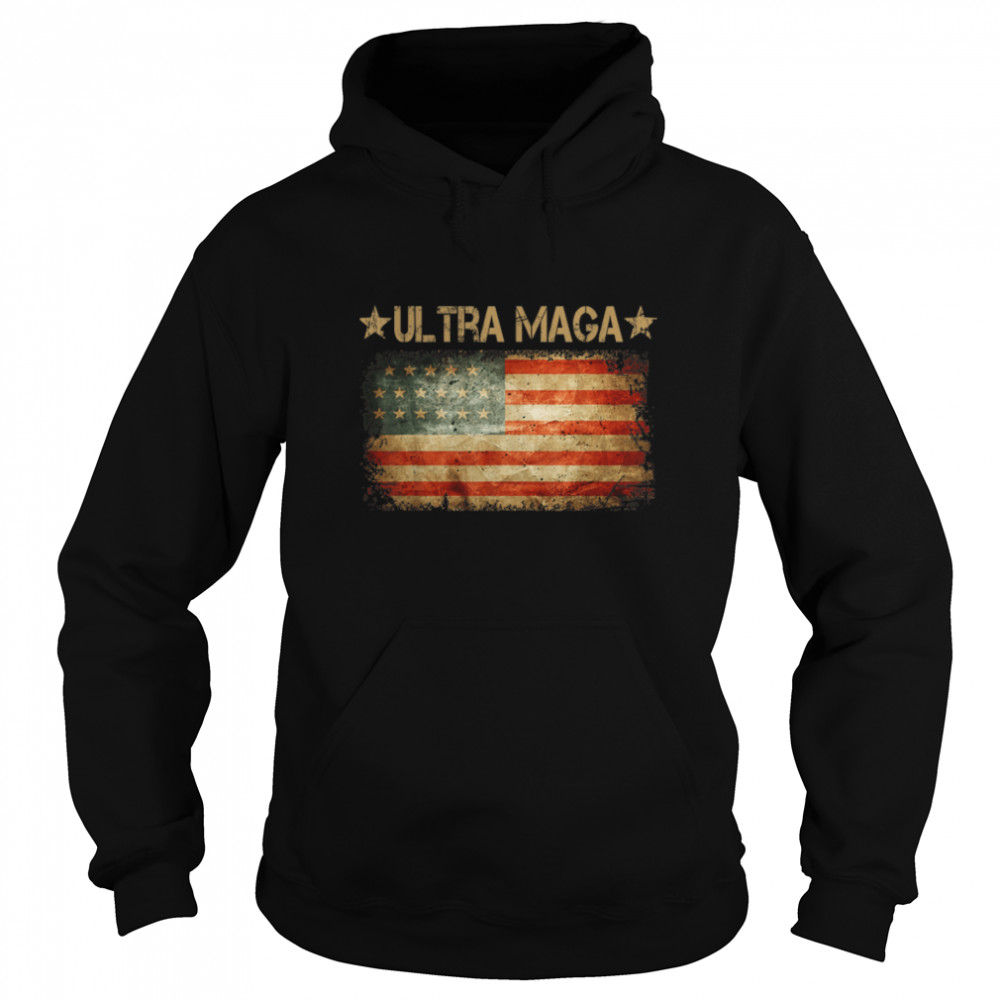 US Flag Anti Joe-Biden Ultra Maga Proud Ultra-Maga T- B0B187BFH9 Unisex Hoodie