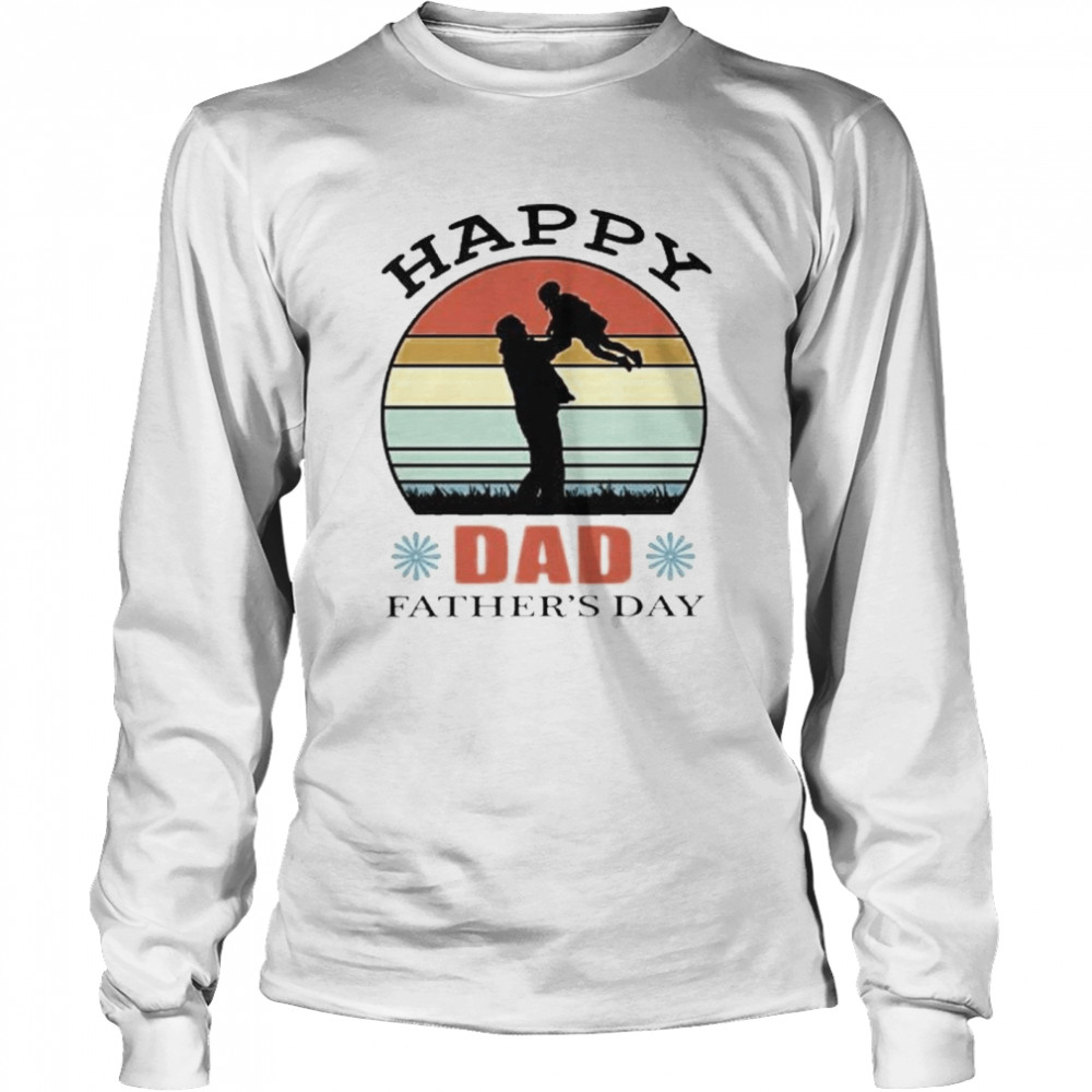 Vintage Happy Dad Father’s Day  Long Sleeved T-shirt