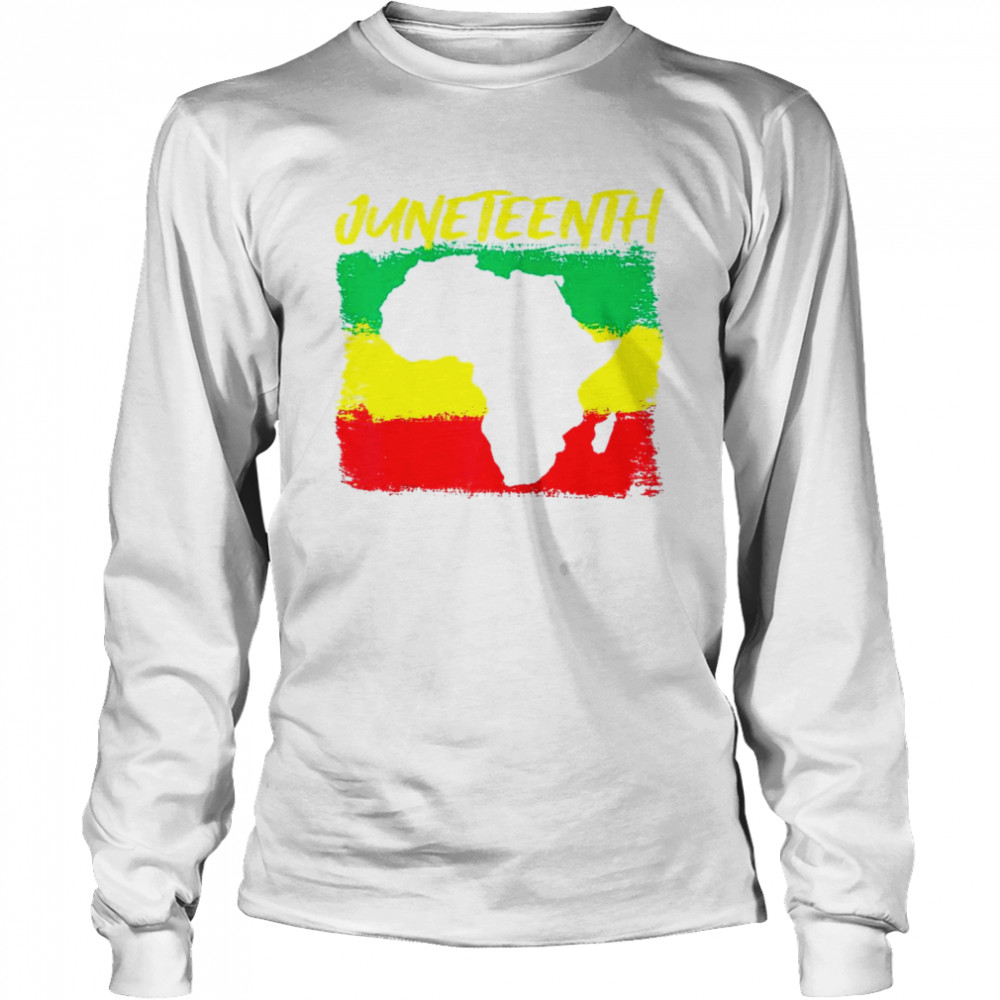 VintageAfrikaKarte, Junetzehnt, Afrikanischer Amerikaner, Juni Raglan  Long Sleeved T-shirt