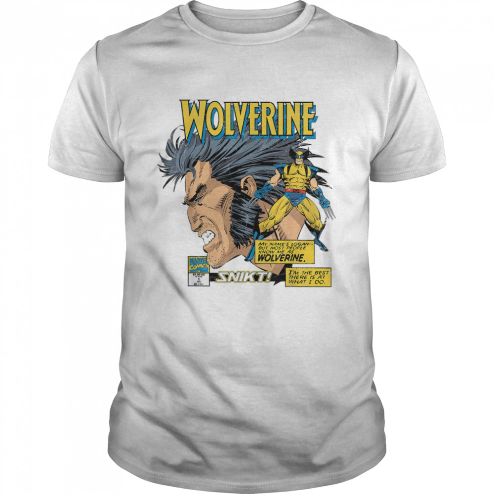 Marvel Comics Wolverine Classic Logan Retro T-Shirt