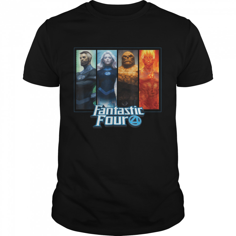 Marvel Fantastic Four Family Character Grid T-Shirt