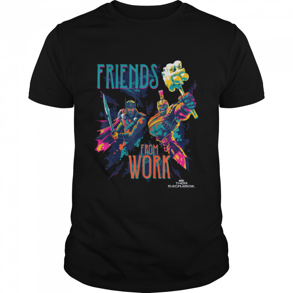 Marvel Thor Ragnarok Working Friends Neon Blast T-Shirt
