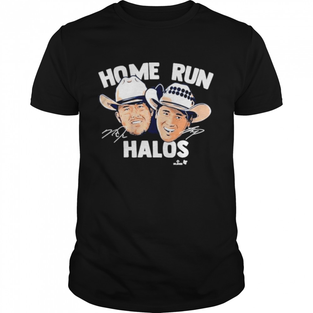Mike trout and shoheI ohtanI home run halos shirt
