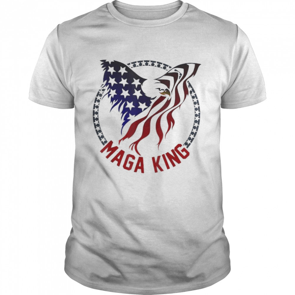 Mega king eagle usa flag proud ultra maga Trump 2024 shirt Classic Men's T-shirt