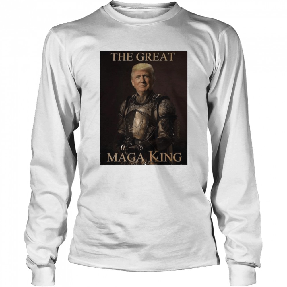 The great maga king with a picture of Trump shirt Long Sleeved T-shirt