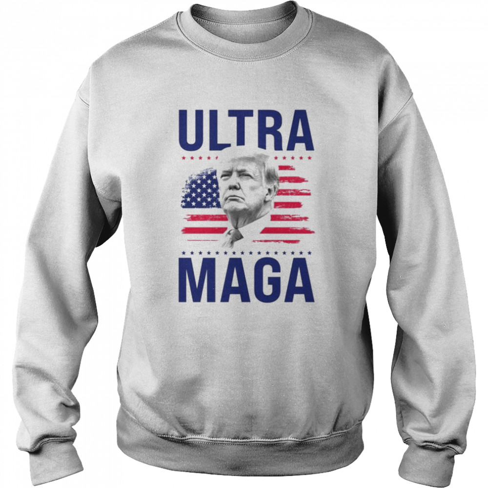 Trump Ultra Maga Usa Flag  Unisex Sweatshirt