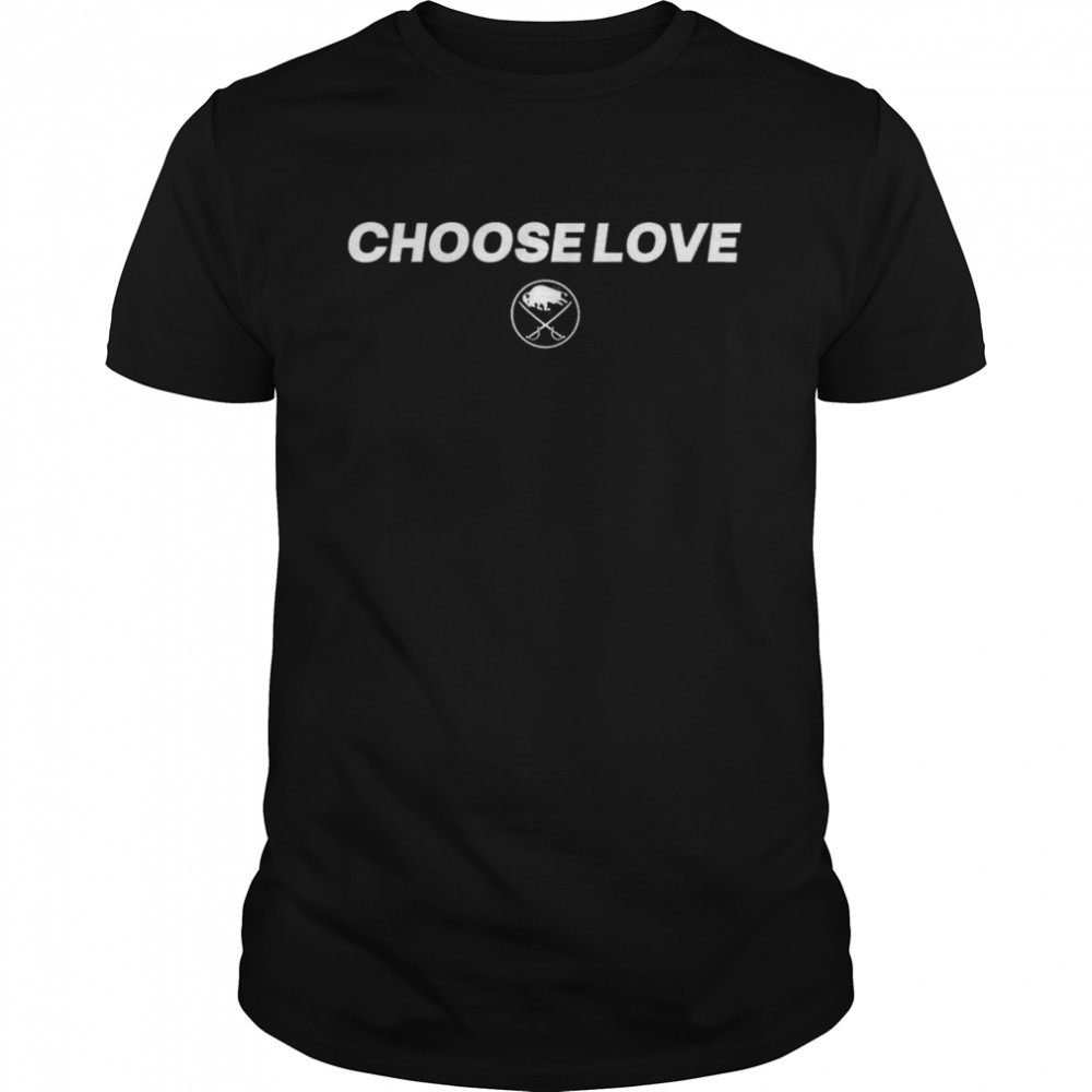 Buffalo Sabres Choose Love logo T-shirt