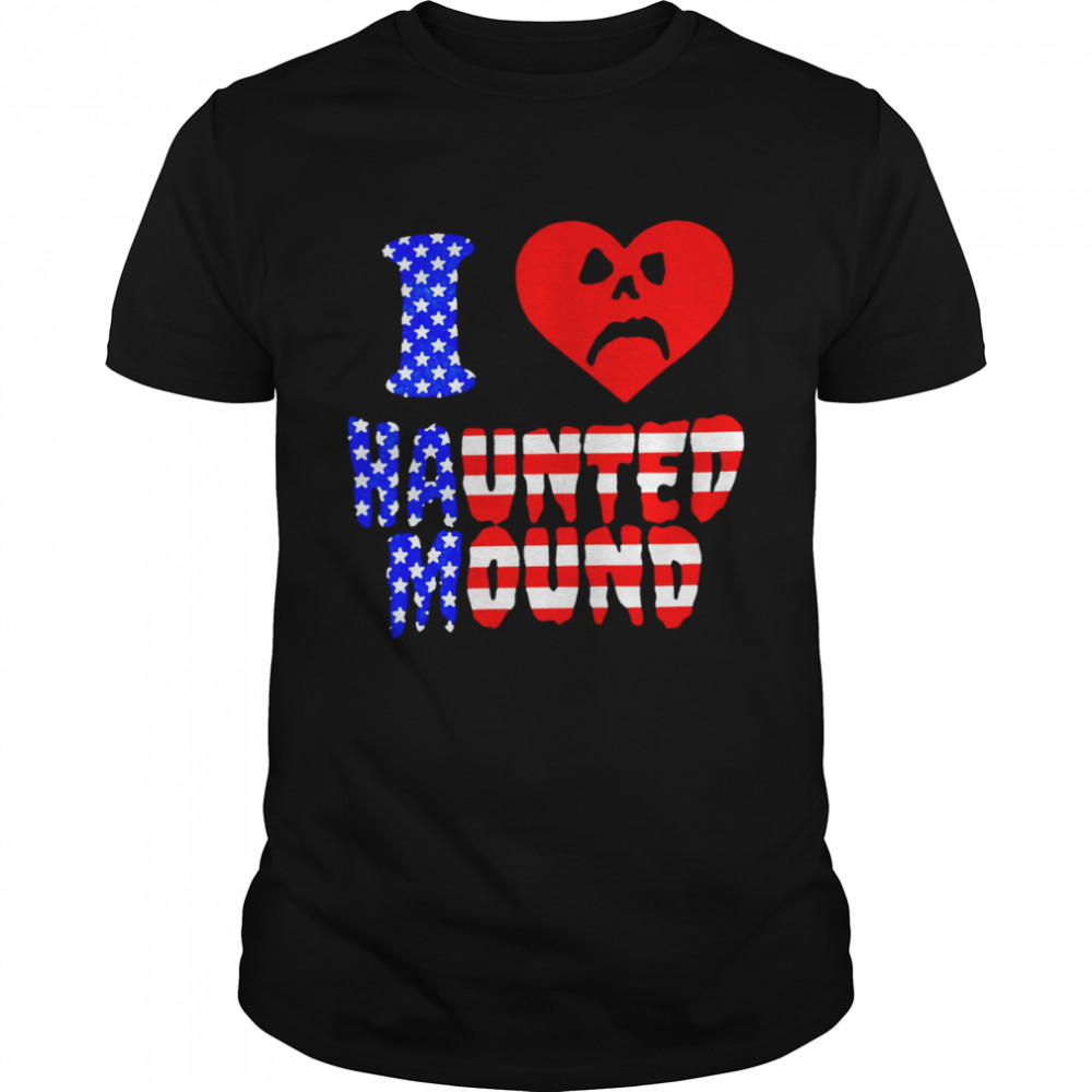 I love haunted mound heart shirt Classic Men's T-shirt