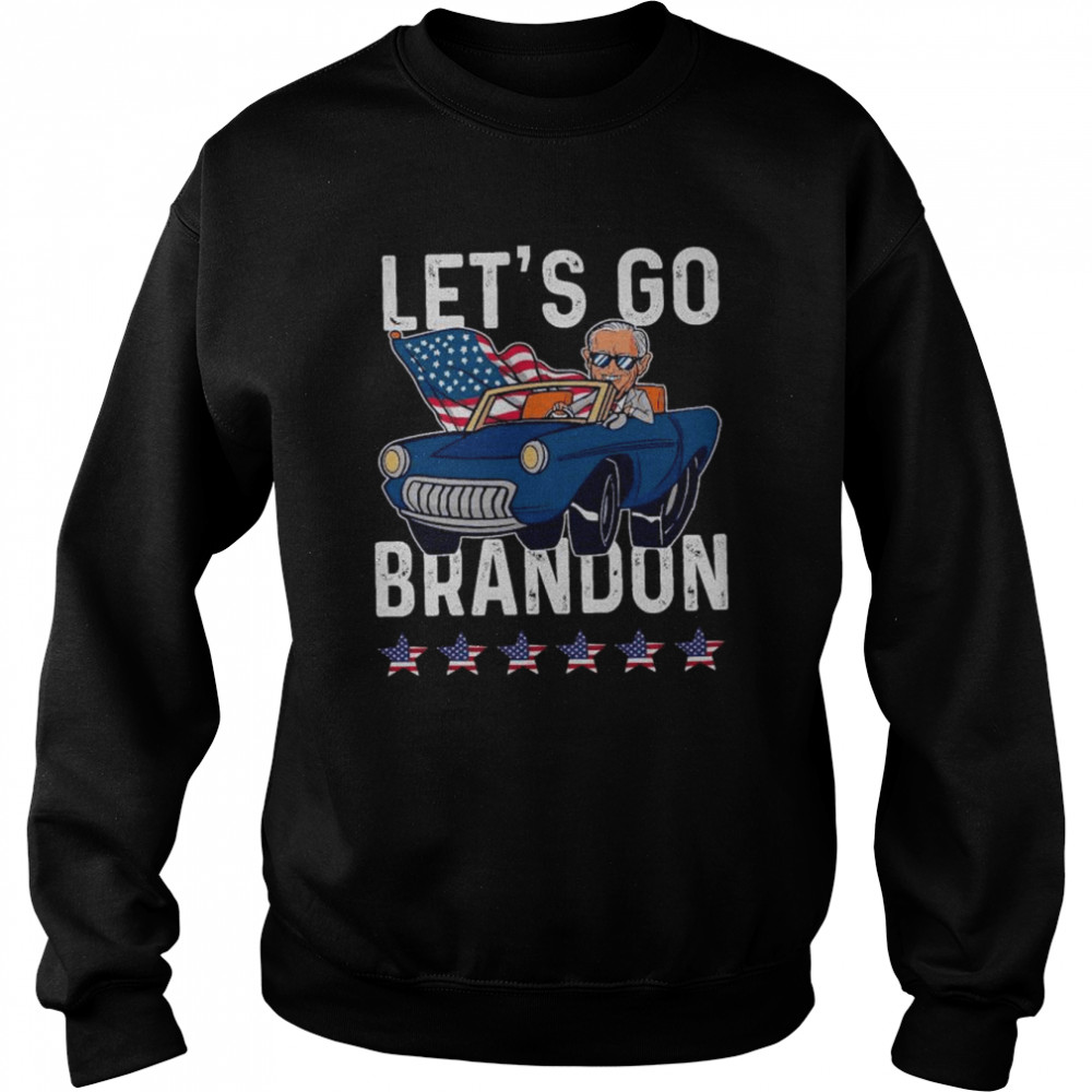 Let’s go brandon Joe Biden American flag shirt Unisex Sweatshirt